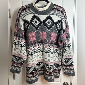 Vintage Cut 4 U Nordic Geometric Sweater, One Size Fits All